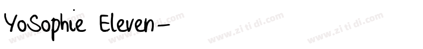 YoSophie Eleven字体转换